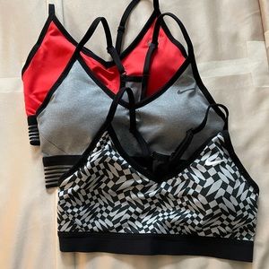Nike Sport Bra 3 Piece Bundle - Small
